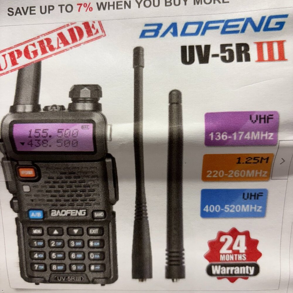 Baofeng UV-5R III  Ham Transceiver